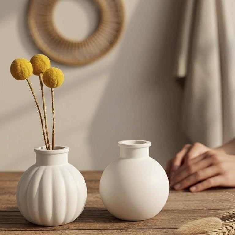 Silikonformen für Vasen – Kollektion Mondformen - DIY Gießformen aus Silikon für Kreativbeton, Harz oder Gießmasse