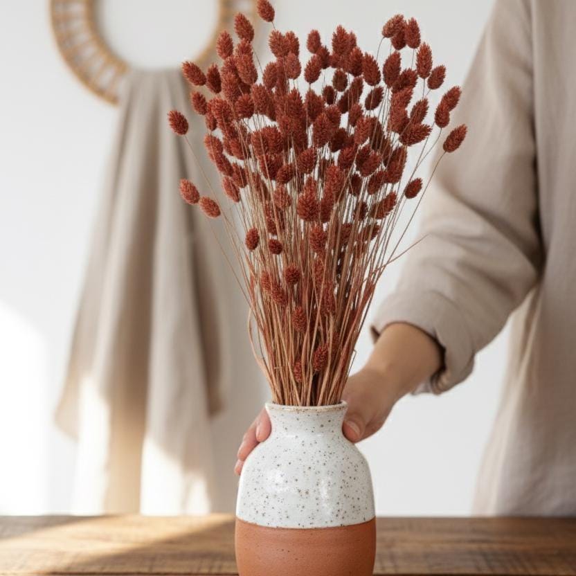 Trockenblumen braun | Glixia, Broom, Phalaris, Palmblatt, Weizen | Deko, FlowerBar, Hochzeit & DIY