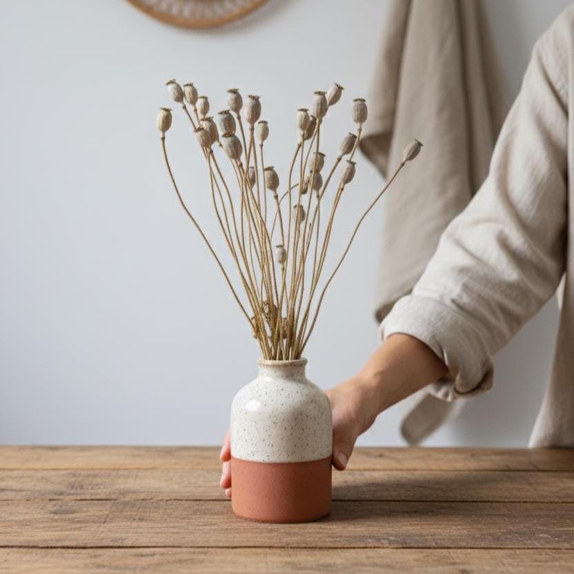 Trockenblumen Natur | Lagurus, kleines Pampas, Mohnkapseln, Lino | Deko, Hochzeit, FlowerBar und DIY