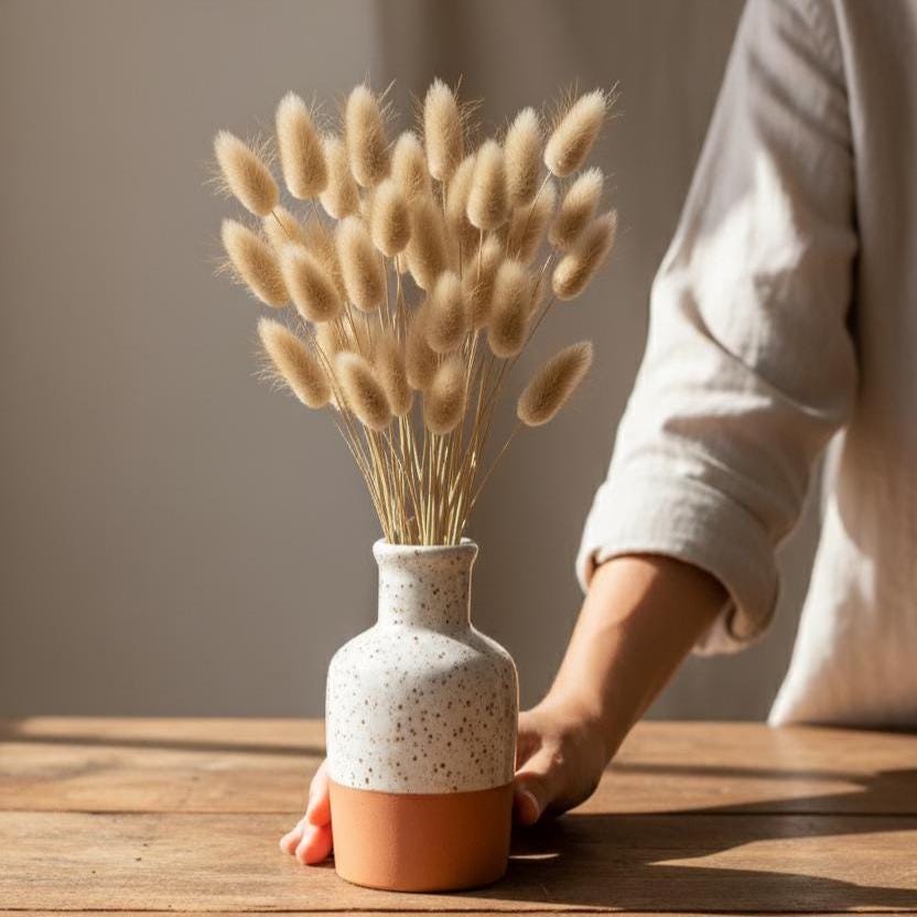 Trockenblumen Natur | Lagurus, kleines Pampas, Mohnkapseln, Lino | Deko, Hochzeit, FlowerBar und DIY
