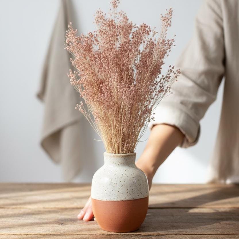 Trockenblumen rosa | Broom, Weizen, Phalaris, Acroclinium | Deko, FlowerBar, Hochzeit & DIY