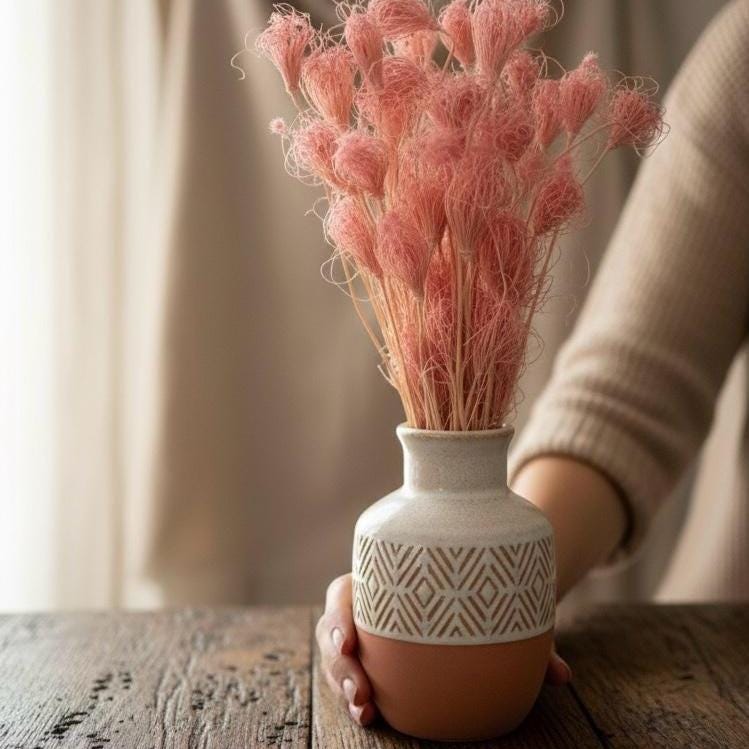 Trockenblumen rosa | Broom, Weizen, Phalaris, Acroclinium | Deko, FlowerBar, Hochzeit & DIY