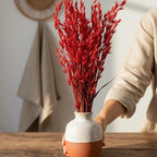 Trockenblumen rot | Achillea, Schleierkraut, Phalaris, Eukalyptus, Weizen | Deko, FlowerBar, Hochzeit & DIY