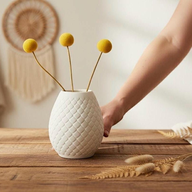 Silikonform „Blätterspiel“ – DIY Gießform aus Silikon für Vasen - Für Kreativbeton, Harz oder Gießmasse