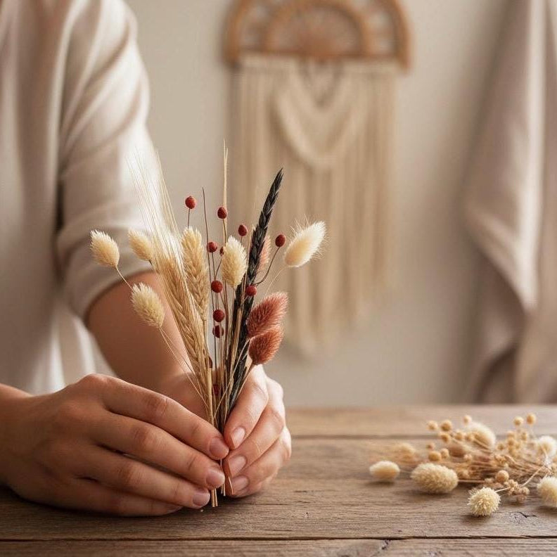 Trockenblumen Set – Überraschungstüte für DIY-Deko & Mini-Vasen
