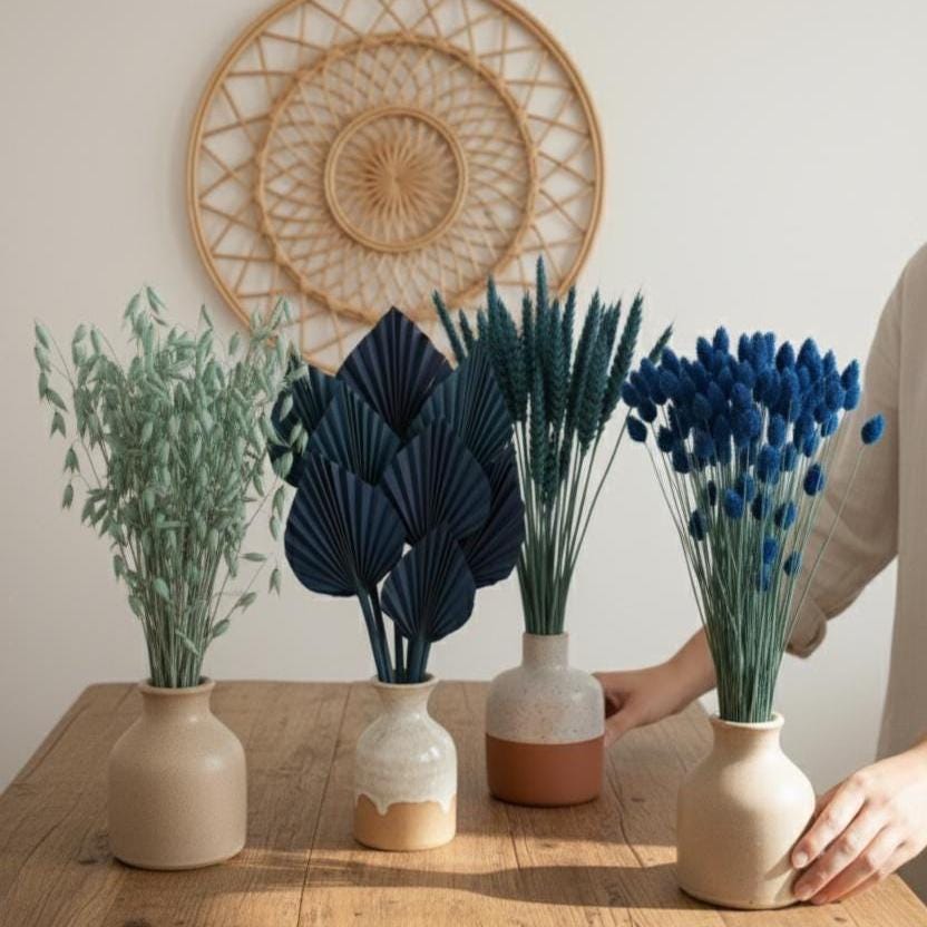 Trockenblumen blau kaufen | Weizen, Phalaris, Hafer | Deko, FlowerBar & DIY