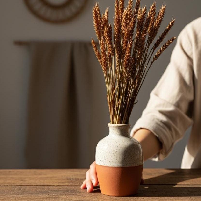 Trockenblumen braun | Glixia, Broom, Phalaris, Palmblatt, Weizen | Deko, FlowerBar, Hochzeit & DIY