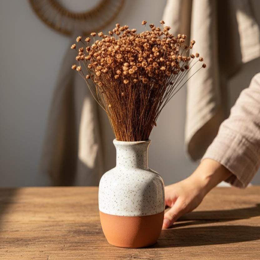 Trockenblumen braun | Glixia, Broom, Phalaris, Palmblatt, Weizen | Deko, FlowerBar, Hochzeit & DIY
