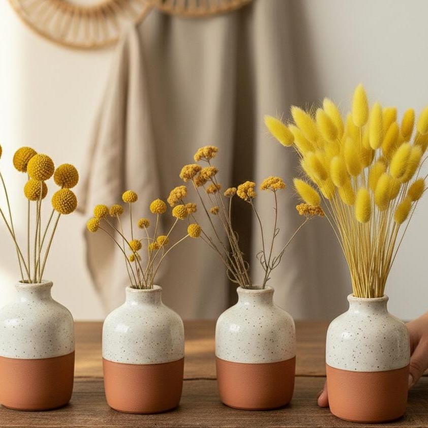 Trockenblumen Gelb | Glixia, Lona, Phalaris & Lagurus | Deko, FlowerBar, Hochzeit und DIY“