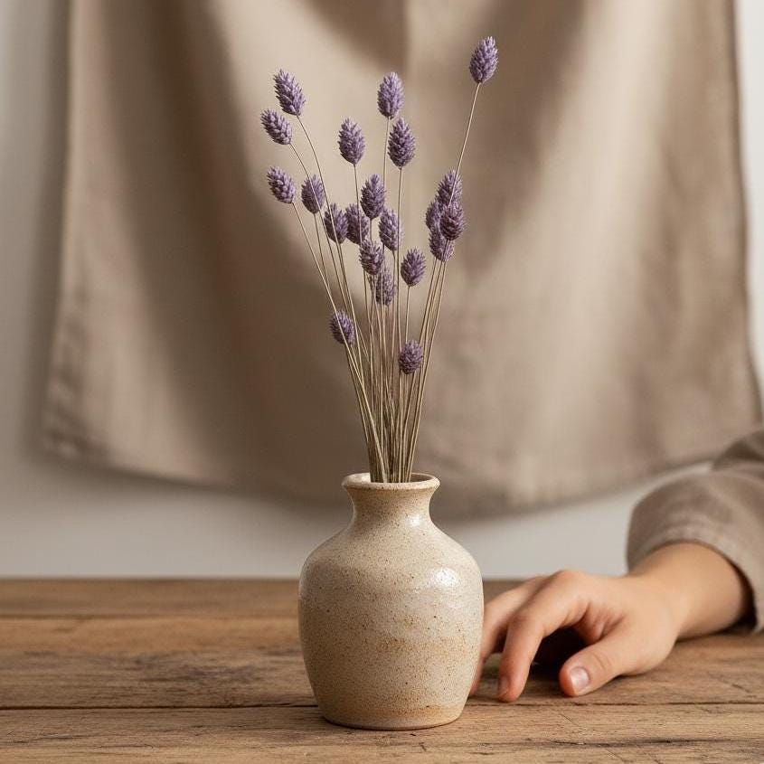 Trockenblumen Lila | Phalaris, Glixia, Broom & Lagurus | Deko, Hochzeit, FLowerBar und DIY