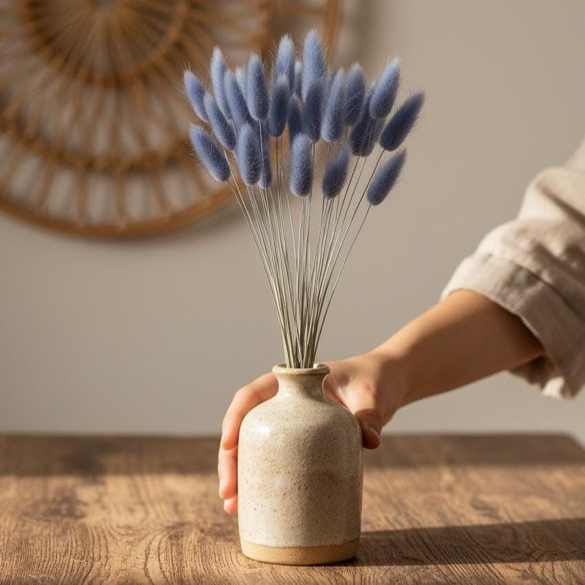 Trockenblumen Lila | Phalaris, Glixia, Broom & Lagurus | Deko, Hochzeit, FLowerBar und DIY