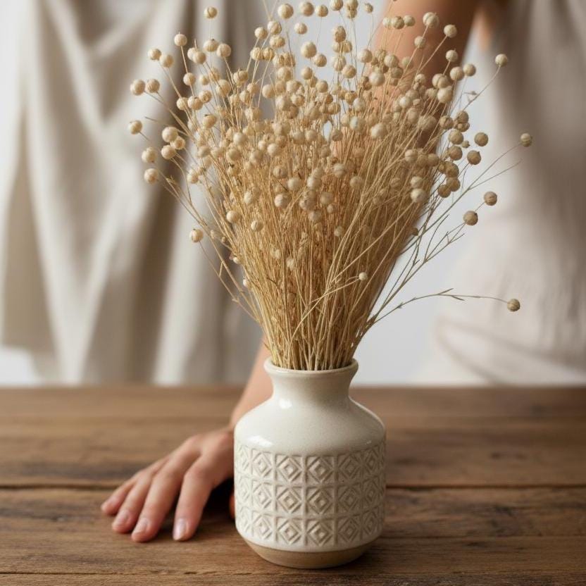 Trockenblumen Natur | Lagurus, kleines Pampas, Mohnkapseln, Lino | Deko, Hochzeit, FlowerBar und DIY