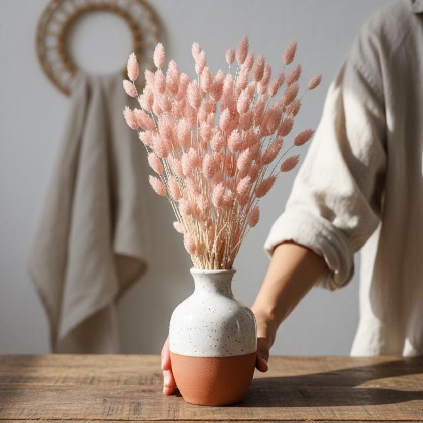 Trockenblumen rosa | Broom, Weizen, Phalaris, Acroclinium | Deko, FlowerBar, Hochzeit & DIY