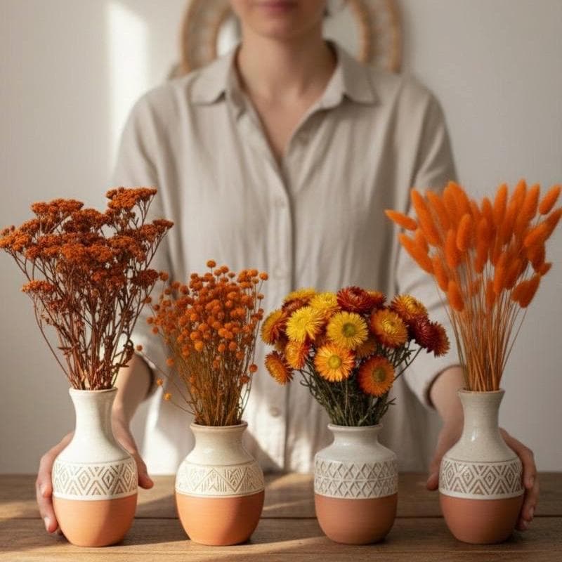 Trockenblumen orange | Glixia, Phalaris & Lagurus | Deko, FlowerBar, Hochzeit und DIY“