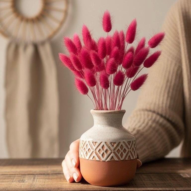 Trockenblumen pink | Acroclinium, Lagurus und Lino | Deko, FlowerBar, Hochzeit & DIY